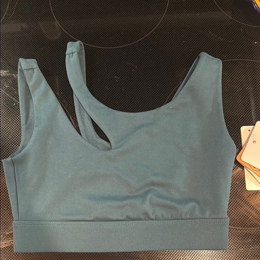 X by gottex‎ sports bra size XS emerald green NWT athleisure workout sport